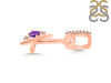 Amethyst & White Topaz Alphabet K Pendant AMT-RDA-37.