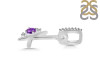 Amethyst & White Topaz Alphabet K Pendant AMT-RDA-37.