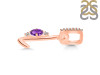 Amethyst & White Topaz Alphabet L Pendant AMT-RDA-38.