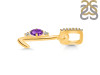 Amethyst & White Topaz Alphabet L Pendant AMT-RDA-38.