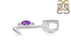 Amethyst & White Topaz Alphabet L Pendant AMT-RDA-38.