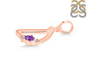Amethyst & White Topaz Alphabet D Pendant AMT-RDA-4.