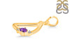 Amethyst & White Topaz Alphabet D Pendant AMT-RDA-4.