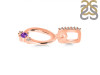 Amethyst & White Topaz Alphabet O Pendant AMT-RDA-41.