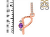 Amethyst & White Topaz Alphabet P Pendant AMT-RDA-42.