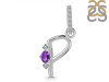 Amethyst & White Topaz Alphabet P Pendant AMT-RDA-42.