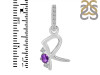 Amethyst & White Topaz Alphabet R Pendant AMT-RDA-44.