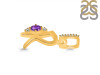 Amethyst & White Topaz Alphabet R Pendant AMT-RDA-44.