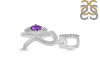 Amethyst & White Topaz Alphabet R Pendant AMT-RDA-44.