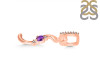Amethyst & White Topaz Alphabet S Pendant AMT-RDA-45.