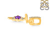 Amethyst & White Topaz Alphabet T Pendant AMT-RDA-46.