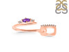 Amethyst & White Topaz Alphabet U Pendant AMT-RDA-47.