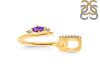 Amethyst & White Topaz Alphabet U Pendant AMT-RDA-47.