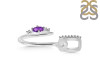 Amethyst & White Topaz Alphabet U Pendant AMT-RDA-47.