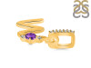 Amethyst & White Topaz Alphabet W Pendant AMT-RDA-49.