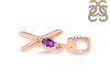 Amethyst & White Topaz Alphabet X Pendant AMT-RDA-50.