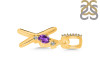 Amethyst & White Topaz Alphabet X Pendant AMT-RDA-50.