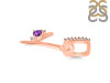 Amethyst & White Topaz Alphabet Y Pendant AMT-RDA-51.