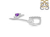 Amethyst & White Topaz Alphabet Y Pendant AMT-RDA-51.