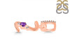 Amethyst & White Topaz Alphabet Z Pendant AMT-RDA-52.