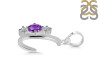 Amethyst & White Topaz Alphabet C Pendant AMT-RDA-55.