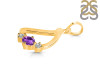 Amethyst & White Topaz Alphabet D Pendant AMT-RDA-56.