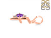 Amethyst & White Topaz Alphabet F Pendant AMT-RDA-6.
