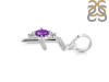 Amethyst & White Topaz Alphabet F Pendant AMT-RDA-6.