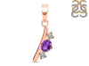 Amethyst & White Topaz Alphabet I Pendant AMT-RDA-61.