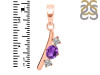 Amethyst & White Topaz Alphabet I Pendant AMT-RDA-61.