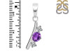 Amethyst & White Topaz Alphabet I Pendant AMT-RDA-61.