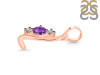 Amethyst & White Topaz Alphabet L Pendant AMT-RDA-64.