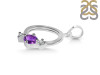 Amethyst & White Topaz Alphabet O Pendant AMT-RDA-67.