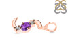 Amethyst & White Topaz Alphabet S Pendant AMT-RDA-71.