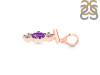 Amethyst & White Topaz Alphabet T Pendant AMT-RDA-72.