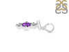 Amethyst & White Topaz Alphabet T Pendant AMT-RDA-72.