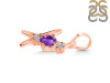 Amethyst & White Topaz Alphabet X Pendant AMT-RDA-76.