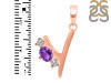 Amethyst & White Topaz Alphabet Y Pendant AMT-RDA-77.