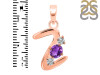 Amethyst & White Topaz Alphabet Z Pendant AMT-RDA-78.