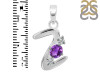 Amethyst & White Topaz Alphabet Z Pendant AMT-RDA-78.
