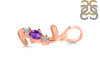 Amethyst & White Topaz Alphabet Z Pendant AMT-RDA-78.