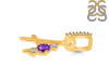 Amethyst & White Topaz Alphabet A Pendant AMT-RDA-79.