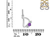 Amethyst & White Topaz Alphabet D Pendant AMT-RDA-82.