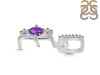 Amethyst & White Topaz Alphabet E Pendant AMT-RDA-83.