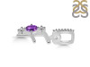 Amethyst & White Topaz Alphabet F Pendant AMT-RDA-84.