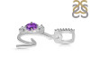 Amethyst & White Topaz Alphabet G Pendant AMT-RDA-85.