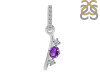 Amethyst & White Topaz Alphabet I Pendant AMT-RDA-87.