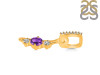 Amethyst & White Topaz Alphabet I Pendant AMT-RDA-87.