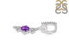 Amethyst & White Topaz Alphabet I Pendant AMT-RDA-87.