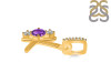 Amethyst & White Topaz Alphabet K Pendant AMT-RDA-89.